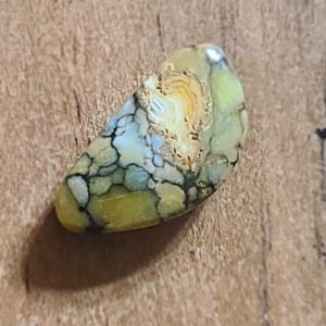 Rare & collectible genuine 7 Dwarfs Turquoise/variscite cabochon, backed.